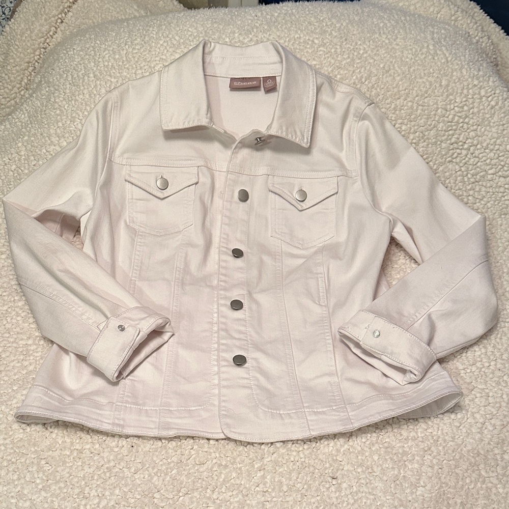 Chico's White Denim Jacket